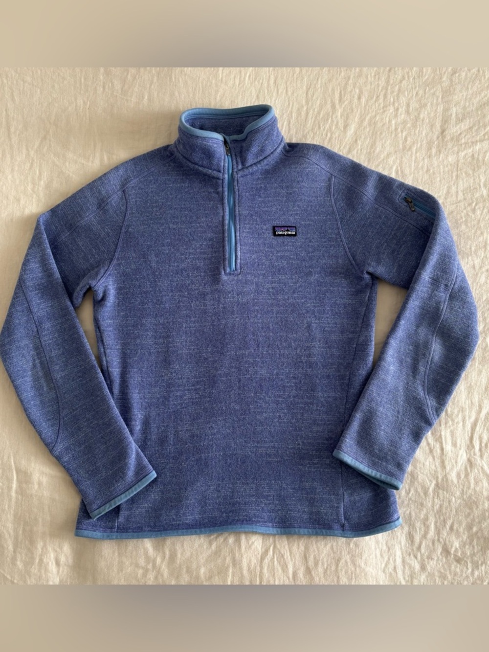 Patagonia Better Sweater 1/4 Zip Fleece Pullover Women’s Small Periwinkle Blue